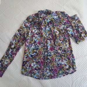 Beautiful Floral Blouse with Ties
